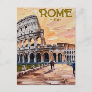 Rom Italien Kolloseum Vintage Postkarte