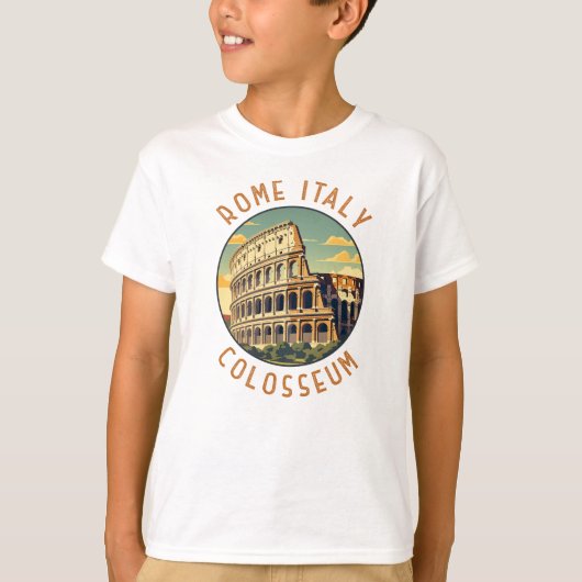 Rom Italien Kolloseum Vintage T-Shirt (Vorderseite)