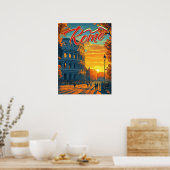 Rom, Italien: Kolosseum Adventure Travel Poster (Küche)