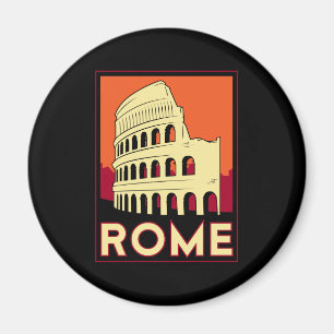 Rom Italien Kolosseum Europa Vintage Retro Reise Magnet