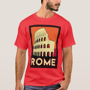 Rom Italien Kolosseum Europa Vintage Retro Reise T-Shirt