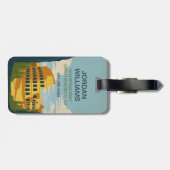 Rom, Italien Kolosseum Gepäckanhänger (Rückseite horizontal)