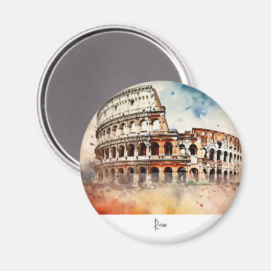 Rom Italien Kolosseum Magnet (Vorderseite/Rückseite)