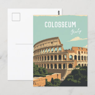Rom Italien Kolosseum Reise Kunst Postkarte