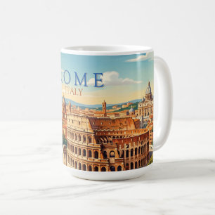 Rom Italien Kolosseum Reise Kunst Vintage Kaffeetasse