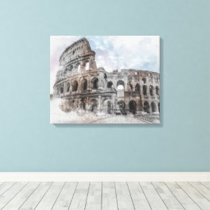 Rom Italien Kolosseum Reise Kunst Vintage Leinwanddruck