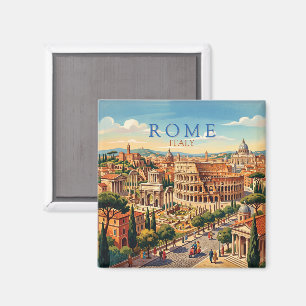 Rom Italien Kolosseum Reise Kunst Vintage Magnet
