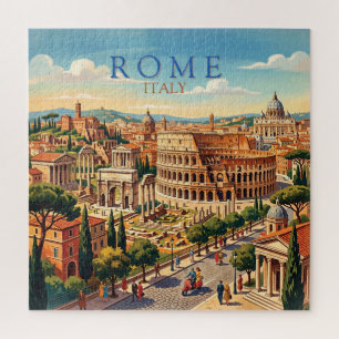 Rom Italien Kolosseum Reise Kunst Vintage Puzzle
