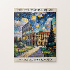 Rom Italien Kolosseum Reise Van Gogh Sternennacht Puzzle