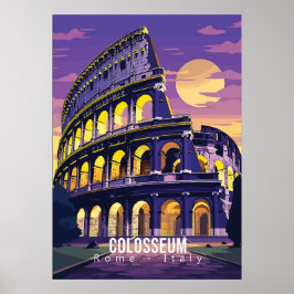 Rom - Italien, Kolosseum, Reisekunstposter Poster