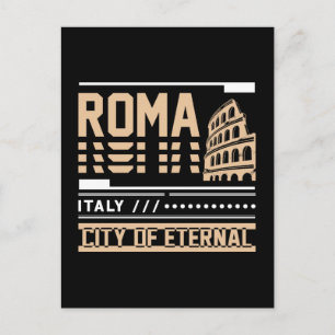 Rom Italien Kolosseum Retro Urban Reise Design Postkarte