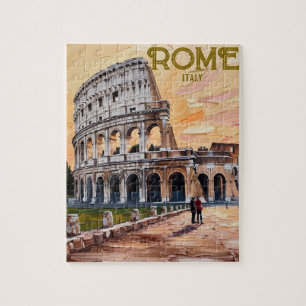Rom Italien Kolosseum Vintage Art Puzzle