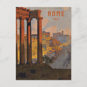 Rom Italien Kolosseum Vintage Reise Postkarte