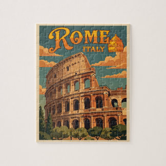 Rom Italien Kolosseum Vintage Reise Puzzle