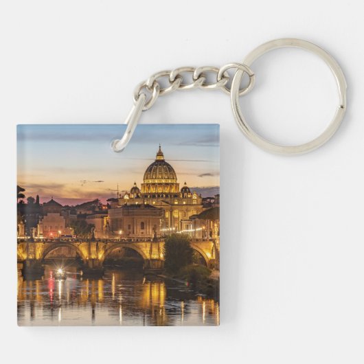 Rom Italien Landschaftlich KeychainTravel Souvenir Schlüsselanhänger (Rückseite)