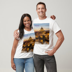 Rom Italien Landschafts-T-Shirt Männer Reise Souve T-Shirt