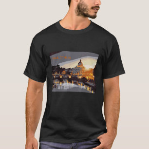 Rom Italien Landschaftsbild Skyline Design T-Shirt