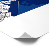 Rom - Italien MilkTea Stadtplan Poster (Ecke)