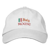 Rom & Italien Mode / Patrioten der italienischen F Bestickte Baseballkappe (Vorderseite)