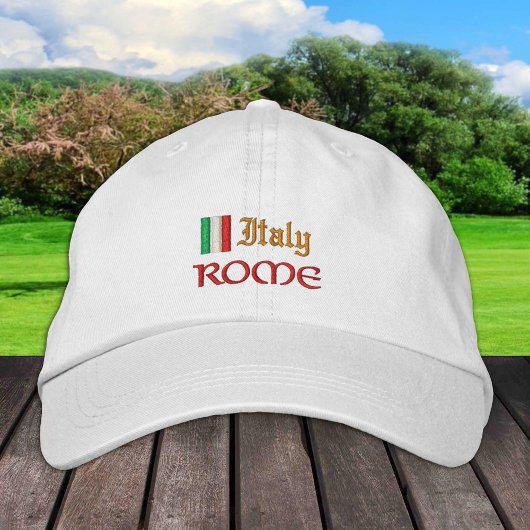Rom & Italien Mode / Patrioten der italienischen F Bestickte Baseballkappe