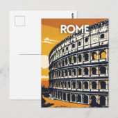 Rom Italien Nostalgische Reise Postkarte (Vorne/Hinten)