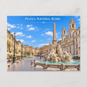 Rom Italien Piazza Navona Postkarte