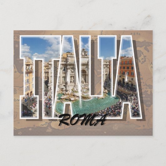 Rom, Italien Postkarte (Vorderseite)
