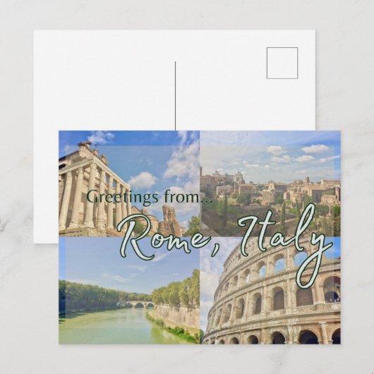 Rom, Italien Postkarte (Vorne/Hinten)