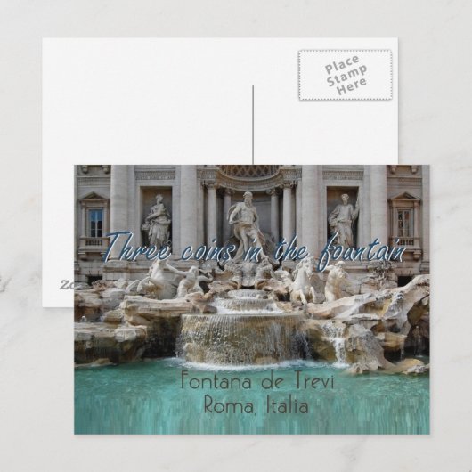 ROM Italien Postkarte (Vorne/Hinten)