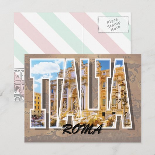 Rom, Italien Postkarte (Vorne/Hinten)