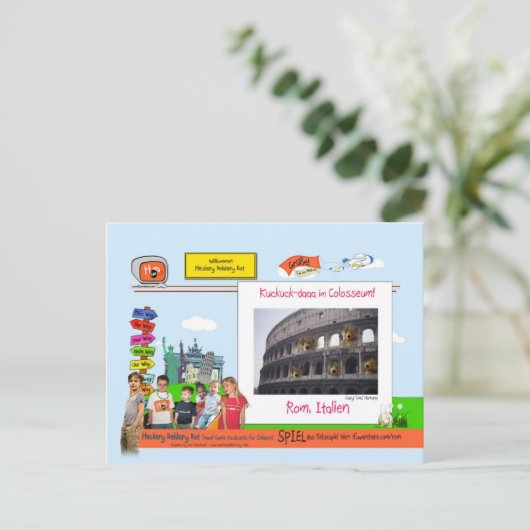 Rom, Italien Postkarte (Stehend Vorderseite)