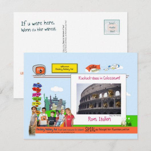 Rom, Italien Postkarte (Vorne/Hinten)