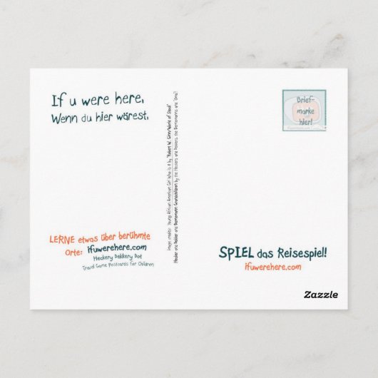 Rom, Italien Postkarte (Rückseite)