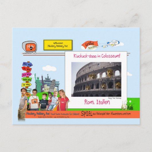 Rom, Italien Postkarte (Vorderseite)