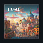 Rom Italien Reisen Kunst Magnet<br><div class="desc">Rom Italien Reisekunstmagnet</div>