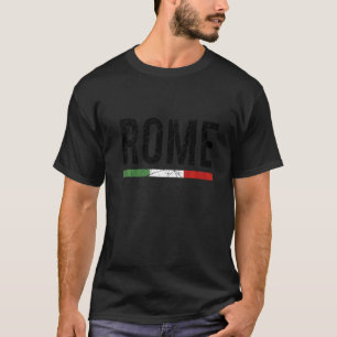 Rom Italien Reisen Souvenir Italienische Flagge Ro T-Shirt