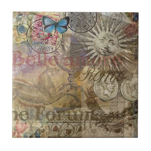 Rom Italien Reisen Urlaub Stadt Fliese (Vorderseite)