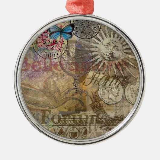 Rom Italien Reisen Urlaub Stadt Ornament Aus Metall (Vorne)