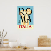 Rom, Italien Reiseplakat Poster (Küche)