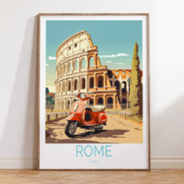 Rom Italien Reiseplakat, Rom Italien Poster, Rom Poster