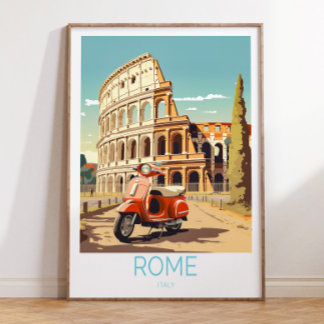 Rom Italien Reiseplakat, Rom Italien Poster, Rom Poster