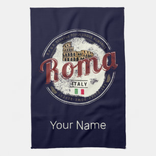 Rom Italien Retro Kolosseum Vintage Urlaub Geschirrtuch