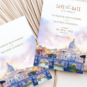 Rom Italien Save the Date Petersdom Einladung