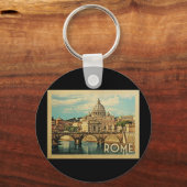 Rom Italien Schlüsselanhänger Vintage Travel (Vorderseite)