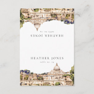Rom Italien Skyline Hochzeitsplatzkarten RSVP Karte