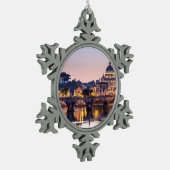 Rom Italien - St- Peterskathedrale Schneeflocken Zinn-Ornament (Links)