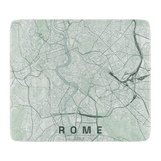 Rom Italien Stadtplan Minimales Design Schneidebrett