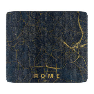 Rom Italien Stadtplan Minimales Design Schneidebrett