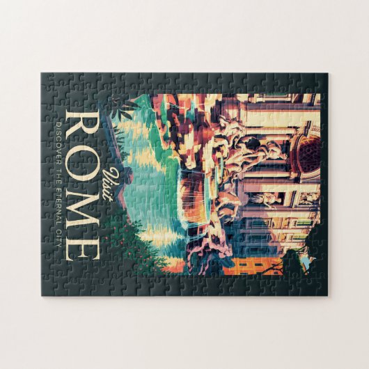 Rom Italien Trevi-Brunnen Puzzle (Horizontal)