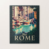 Rom Italien Trevi-Brunnen Puzzle (Vertikal)